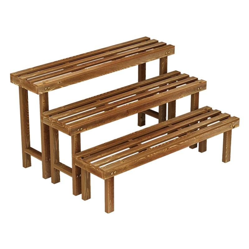 Naturally Rack Small Round Single Layer Wooden Rack (100cm)