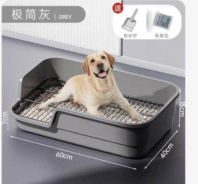 Stainless Steel Mesh Dog Pee Tray Grey