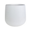 Resin Round Plant Pot (White)