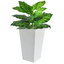 Imitation Tall Plant Pot (White)