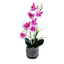 Artificial Orchid in Pot - Cement Stripes (41cm)