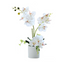 Artificial Orchid in Pot - Snow White (44cm)