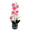 Artificial Orchid in Pot - Cement Stripes (41cm)