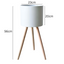 Metal Pot with Wooden Stand (White)