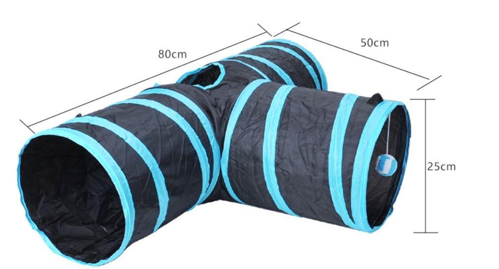 Cat Collapsible Indoor T-Type Tunnel