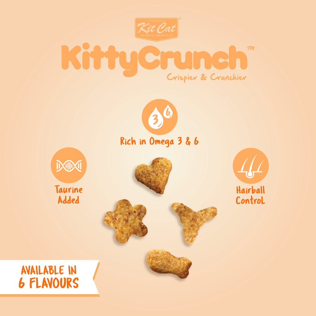 Kit Cat Kitty Crunch Treats 60g (3packs)