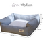 Removable Cover Pet Bed (Grey)