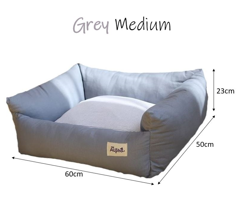 Removable Cover Pet Bed (Grey)