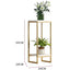 2 tier square plant rack Gold