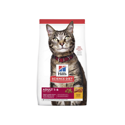 Hill's Science Diet Adult Chicken Recipe Dry Cat Food (Adult 1-6) 2kg & 4kg