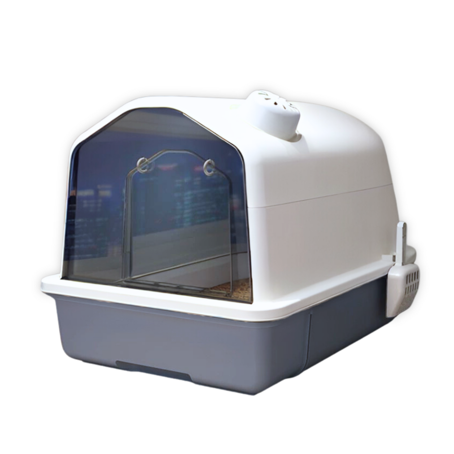 Igloo Design Enclosed Litter Box Grey