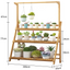 3-Tier Foldable Bamboo Rack Nature Color