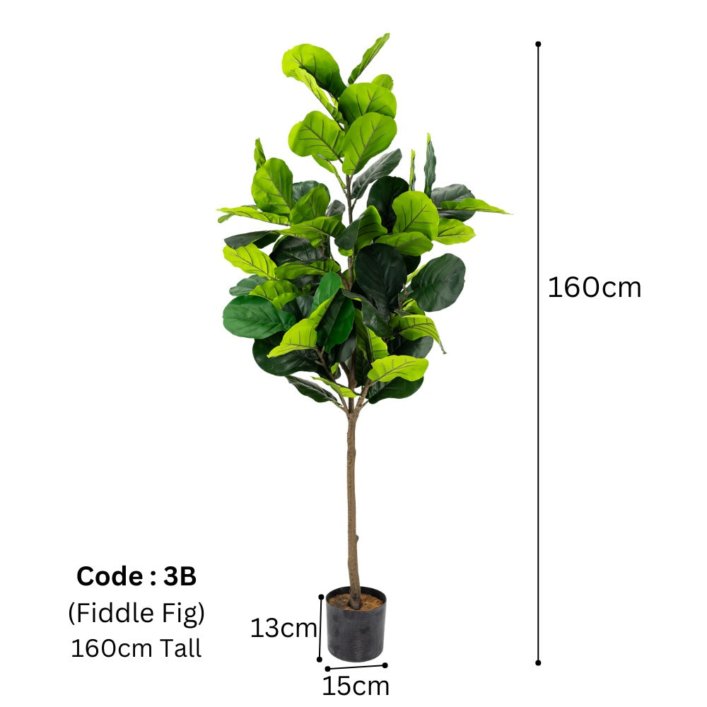 Artificial Fiddle Fig Plant 160cm