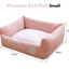 Removable Cover Pet Bed (Pink)