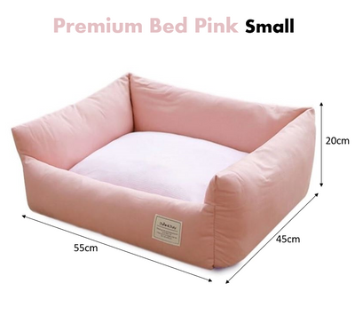 Removable Cover Pet Bed (Pink)