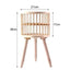 Three Legged Vertical Line Bamboo Basket