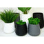 Resin Round Plant Pot (Black)