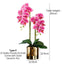 Artificial Orchid in Pot - Glossy Gold (60cm)