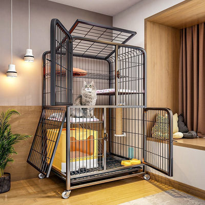 4-Tier Metal Cat Cage Crate