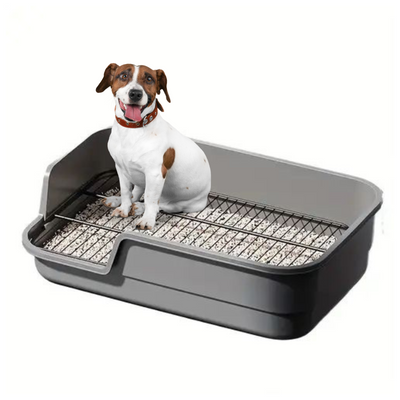 Stainless Steel Mesh Dog Pee Tray Grey