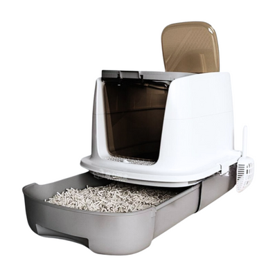 Enclosed Litter Box Top & Front Entrance