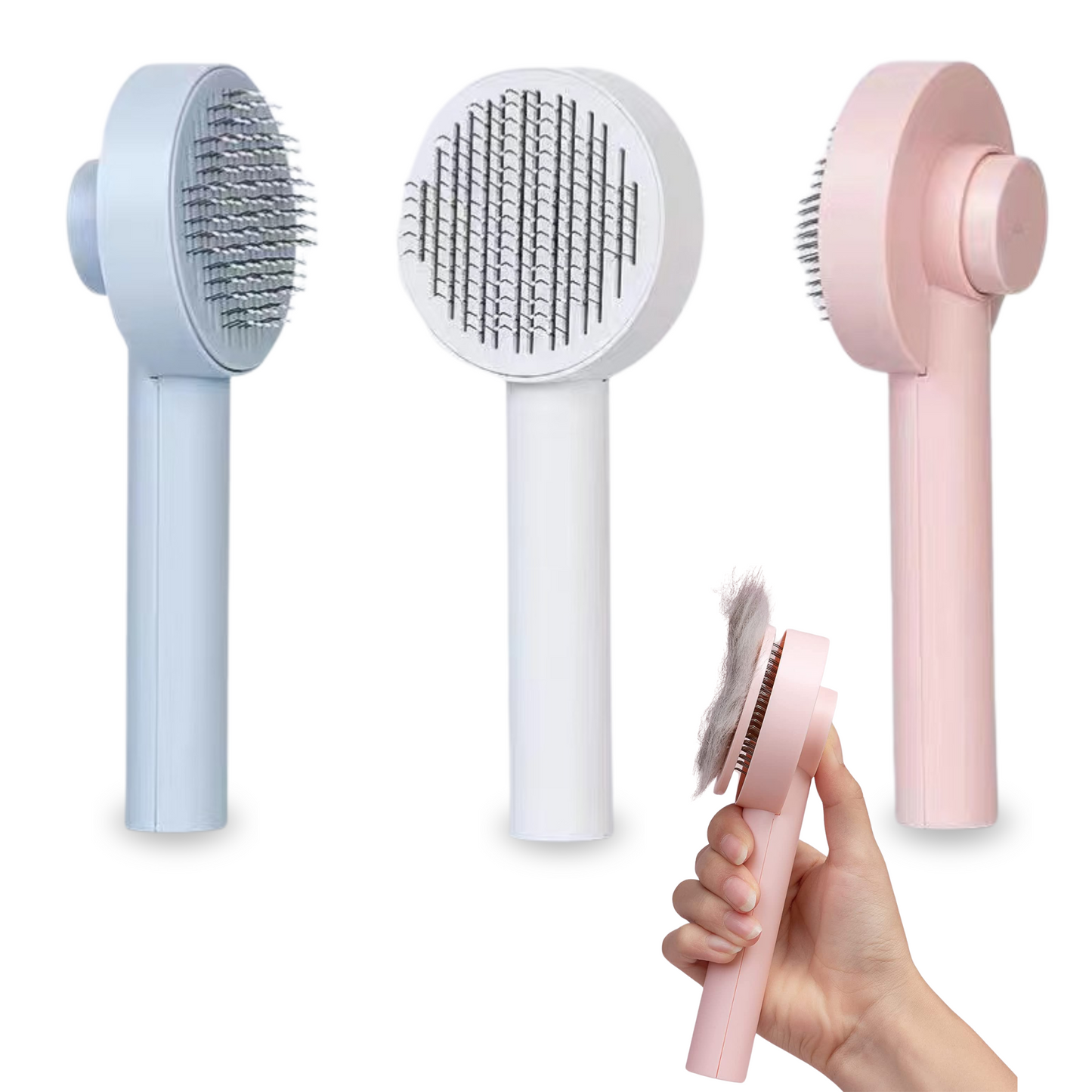 Pet Smoothing Premium Brush (with button)