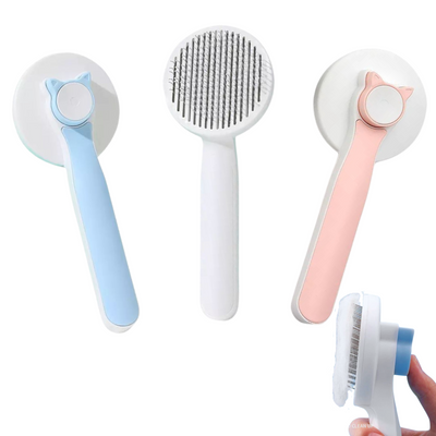 Pet Smoothing Brush (with cat head button)