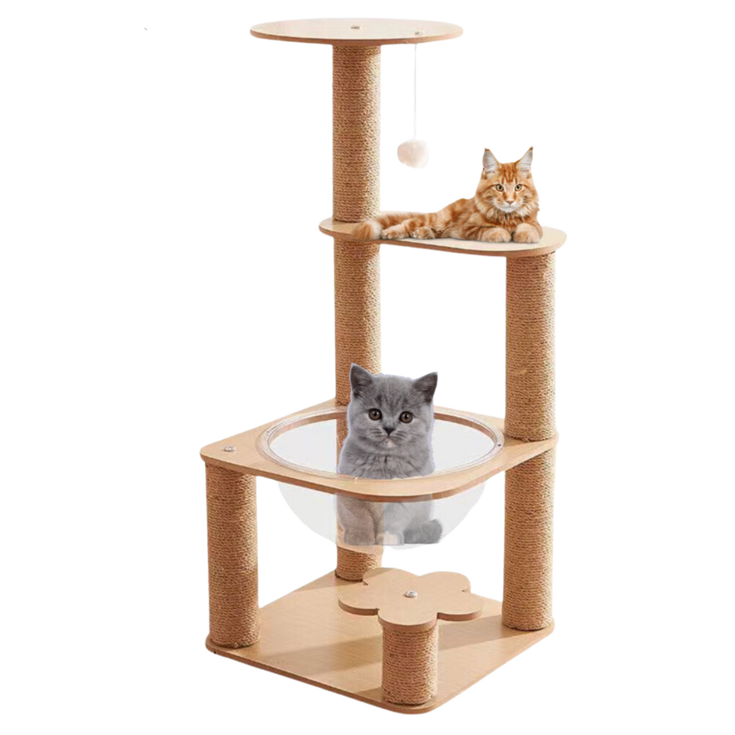 80cm Kitten Cat Plywood Condo