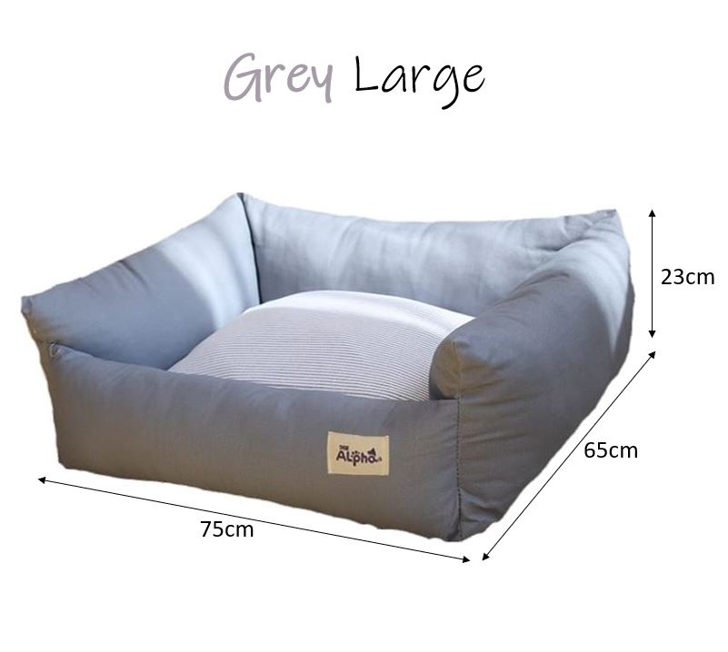 Removable Cover Pet Bed (Grey)