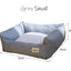 Removable Cover Pet Bed (Grey)