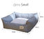 Removable Cover Pet Bed (Grey)