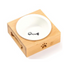 Wooden Single Ceramic Bowl
