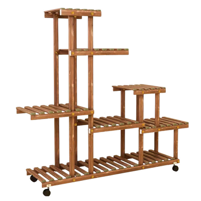 Multi-layer Plant Rack With Wheels 97cm Tall